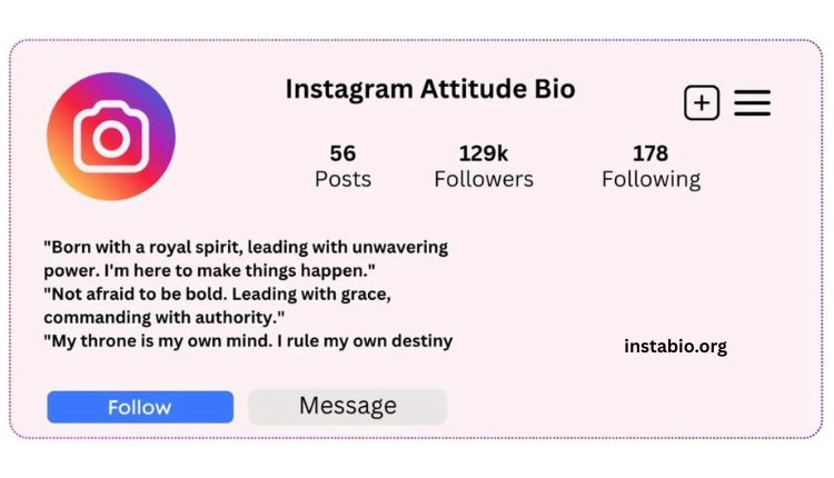 Attitude Bio For Instagram