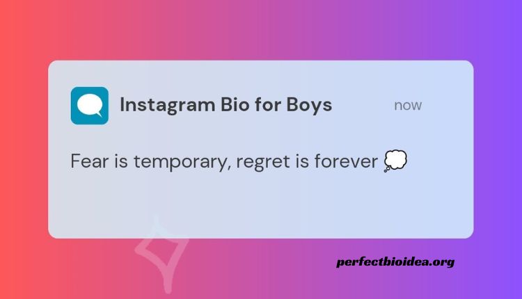 Instagram Bio for Boys